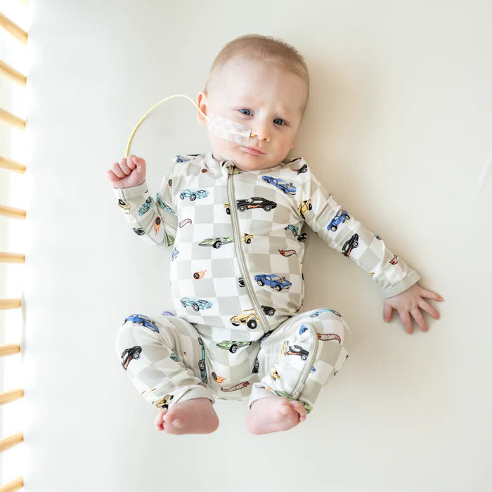 Kyte Baby Hot Wheels Fast and Fierce Zippered Romper