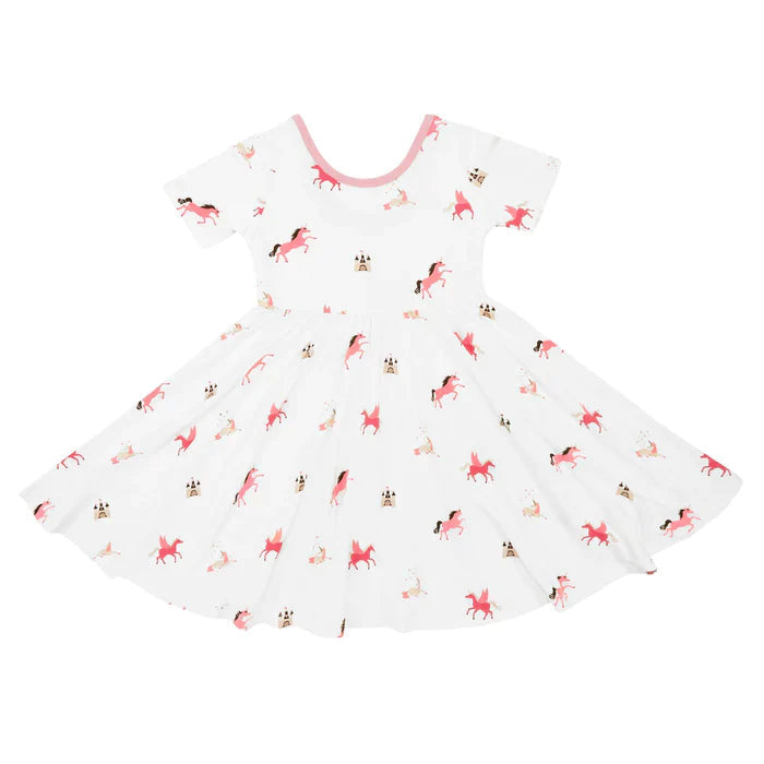 Clearance Kyte Baby - Short Sleeve Bamboo Twirl Dress