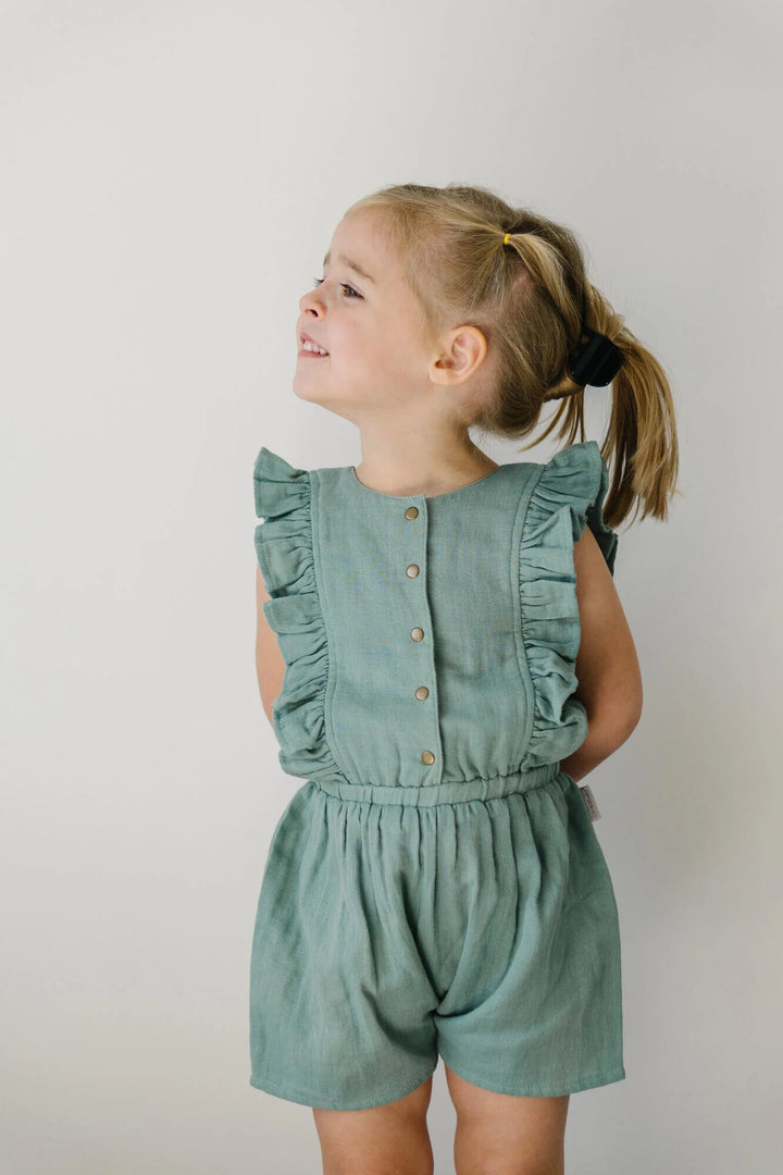 L'oved Baby - Organic Muslin Ruffle Jumper - Pitter Patter Boutique