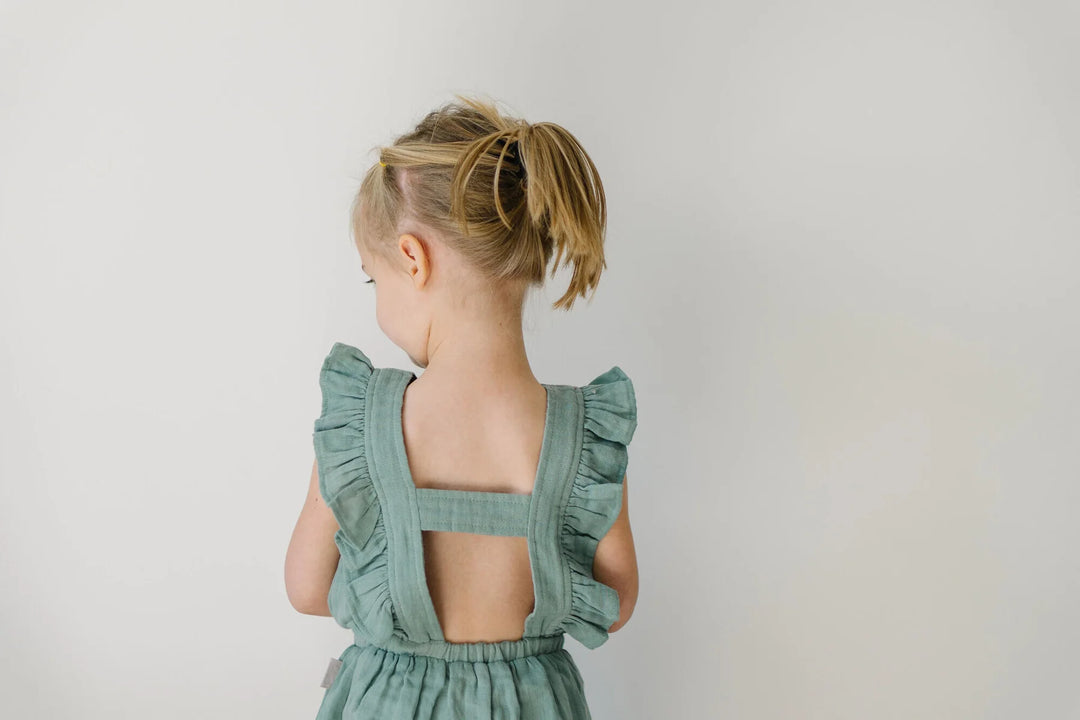 L'oved Baby - Organic Muslin Ruffle Jumper - Pitter Patter Boutique