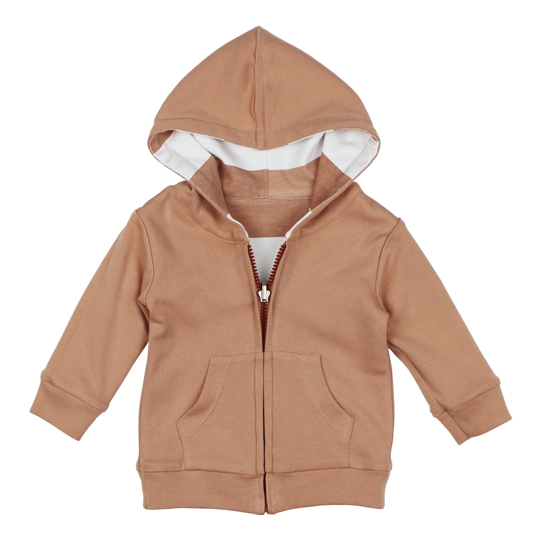 L'oved Baby - Organic Reversible Zippered Hoodie - Pitter Patter Boutique