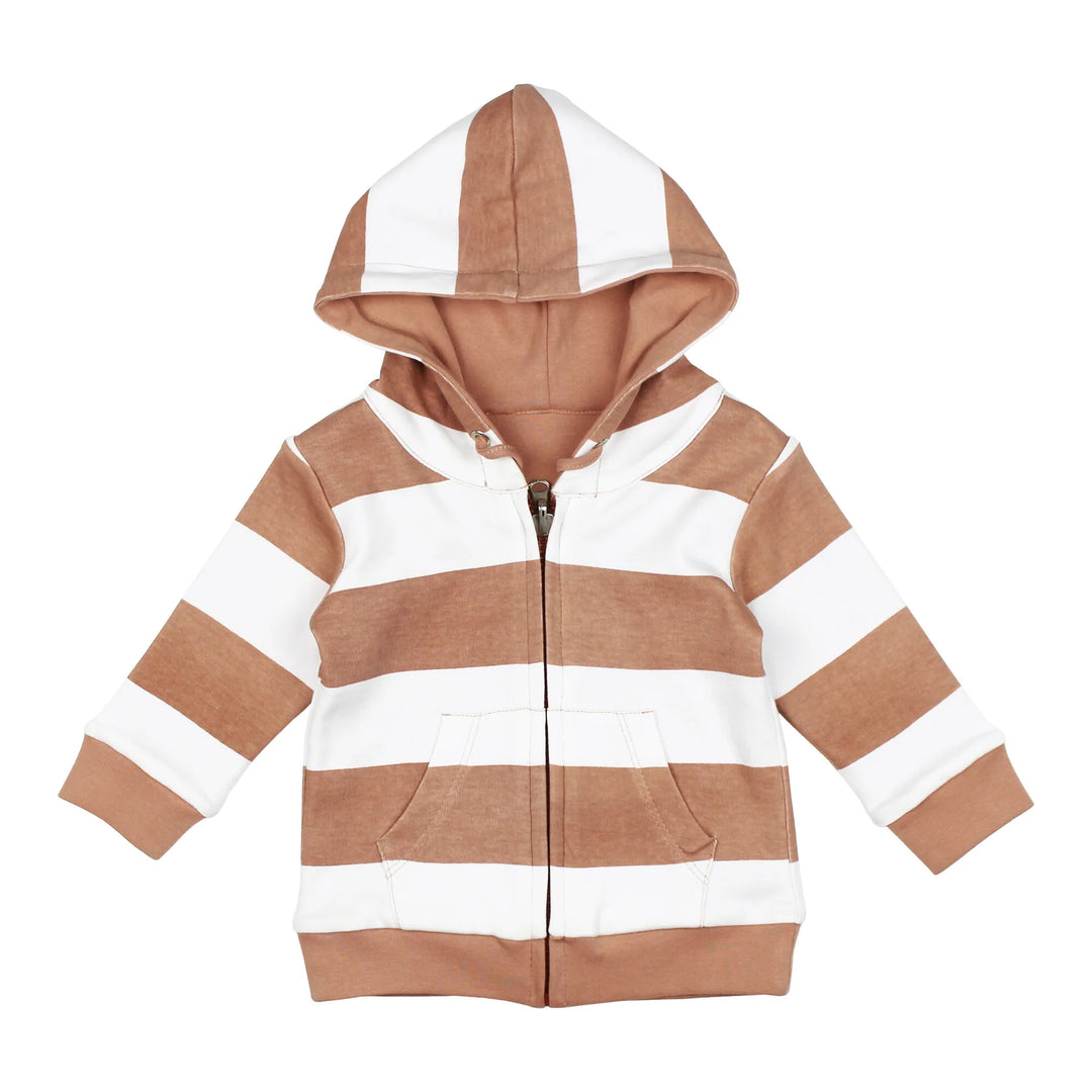 L'oved Baby - Organic Reversible Zippered Hoodie - Pitter Patter Boutique