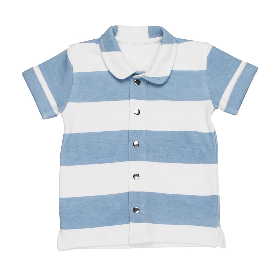 L'oved Baby - Kids Organic Printed Button-Up Shirt - Pitter Patter Boutique