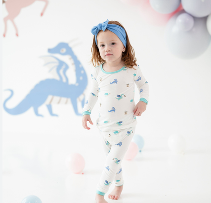 Kyte Baby - Long Sleeve Bamboo Pajamas (Dragon)