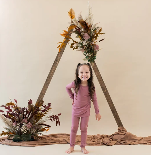 Kyte Baby - Long Sleeve Bamboo Pajamas (Dusty Rose)