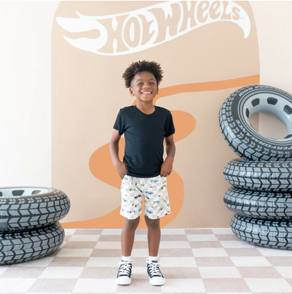 Kyte Baby - Bamboo Drawstring Shorts (Fast and Fierce)