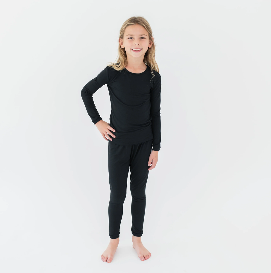 Kyte Baby - Long Sleeve Bamboo Pajamas (Midnight - Black)