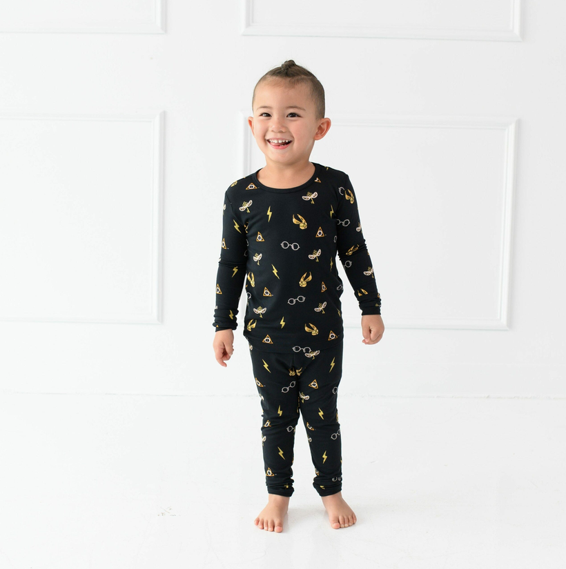Kyte Baby - Long Sleeve Bamboo Pajamas (Harry Potter - Midnight Icon)