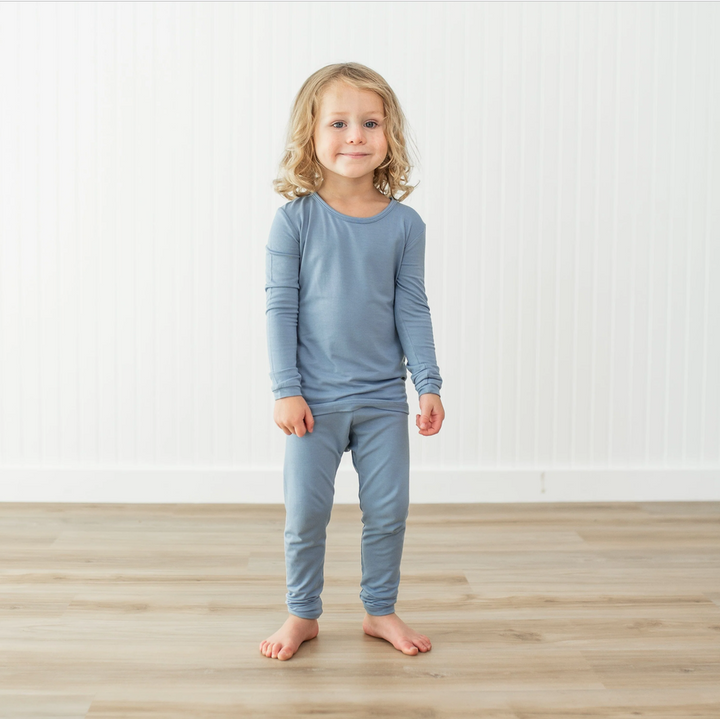 Kyte Baby - Long Sleeve Bamboo Pajamas (Slate)