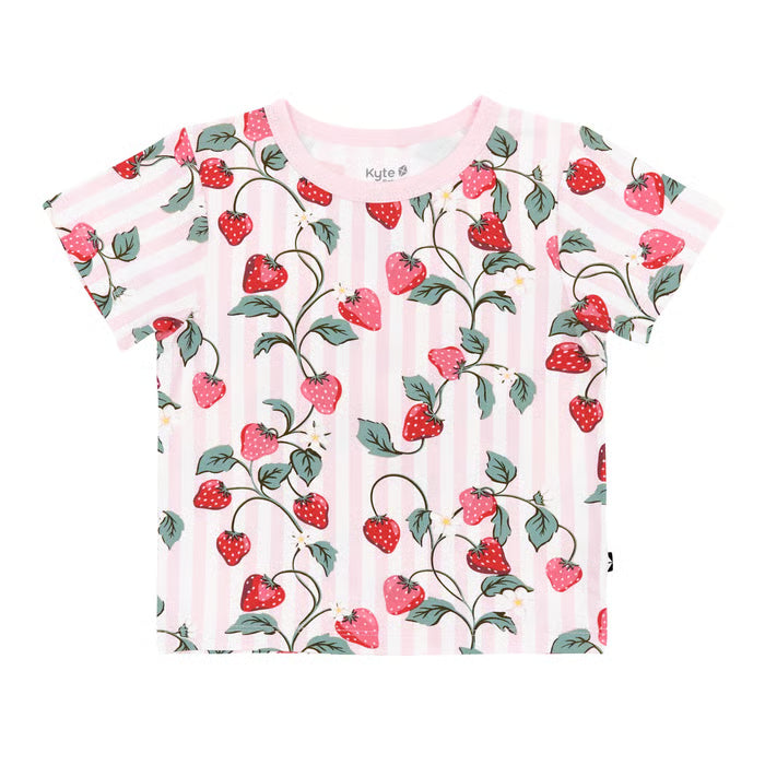 Kyte Baby - Kids/Youth Basic Short Sleeve Tee (Strawberry Fields)
