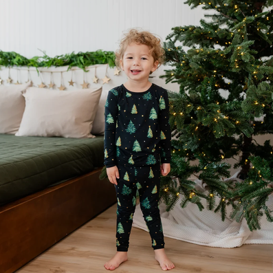 Kyte Baby - Long Sleeve Bamboo Pajamas (Twinkle Trees)