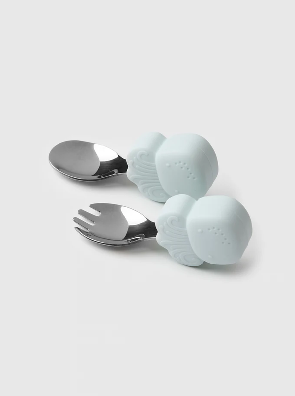 LouLou Lollipop - Learning Spoon &amp; Fork Set - Born to Be Wild