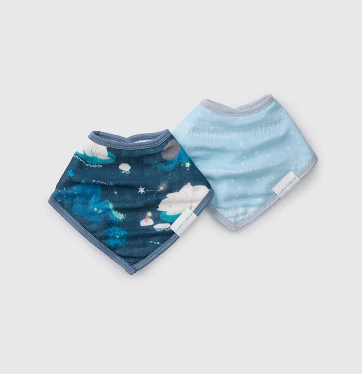 Loulou Lollipop - Muslin Baby Bandana Bib Set