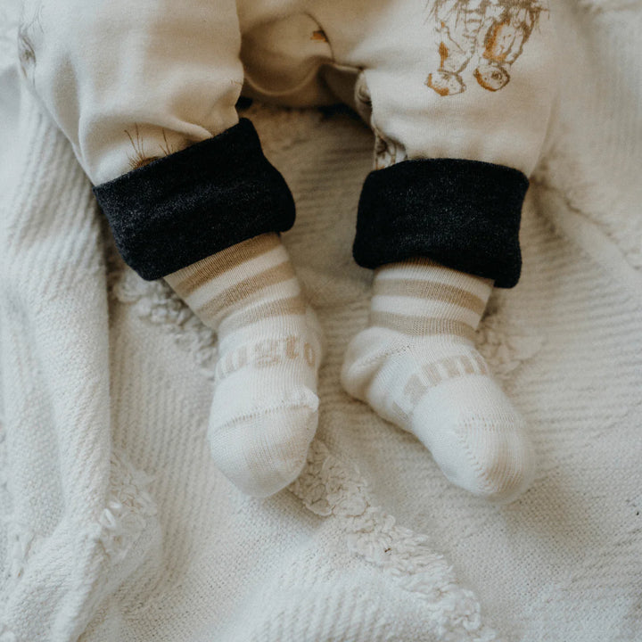 Lamington - Merino Wool Crew Cut Baby Socks (Newborn to 2 Years)