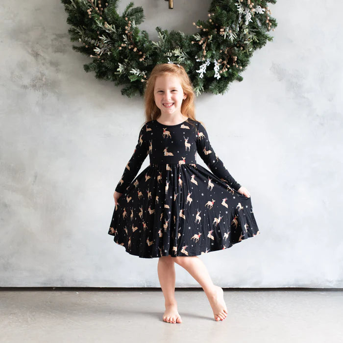 Kyte Baby - Long Sleeve Twirl Dress (5-7Y) - Pitter Patter Boutique