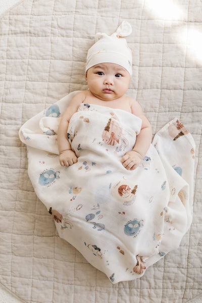 Loulou Lollipop - Muslin Swaddle Blanket - Pitter Patter Boutique