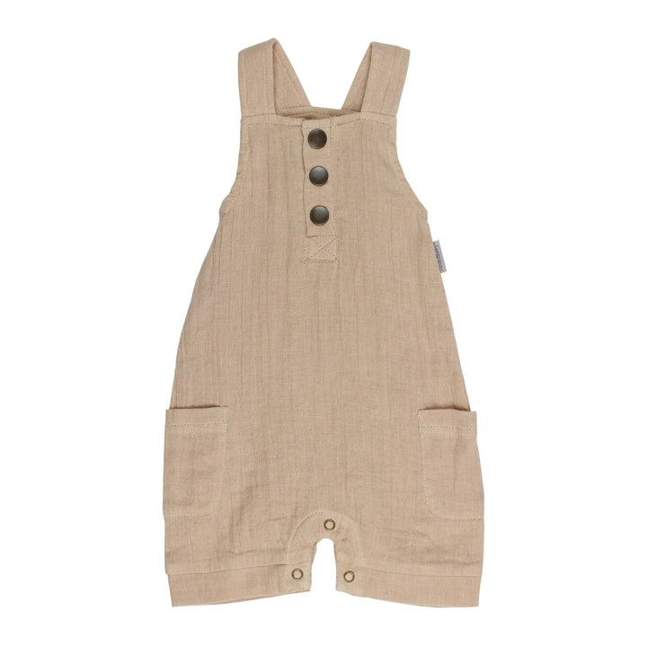 L'oved Baby - Organic Cuffed Muslin Overalls - Pitter Patter Boutique