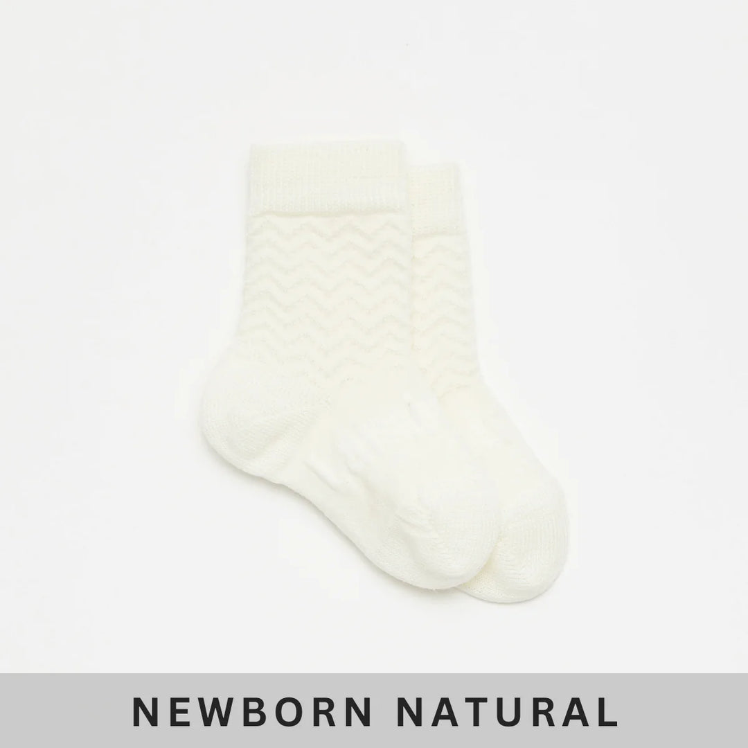 Lamington - Merino Wool Crew Cut Baby Socks (Newborn to 2 Years)
