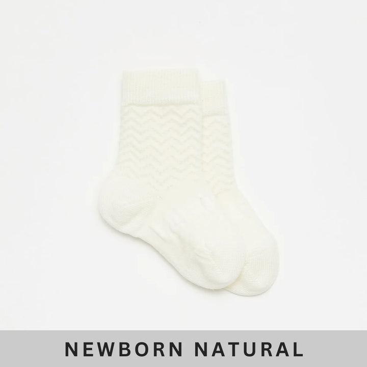 Lamington - Merino Wool Crew Cut Baby Socks (Newborn to 2 Years)