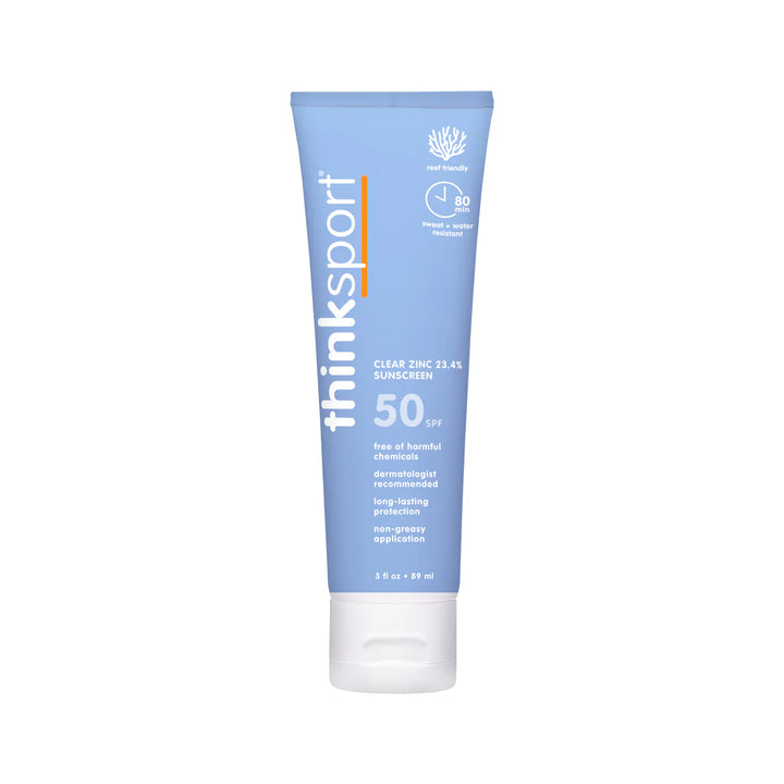 Think Sport - Clear Zinc Sunscreen SPF 50 - 3oz (89mL)