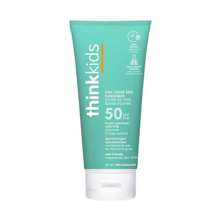 Think Sun - Think Kids Clear Zinc Sunscreen SPF 50 - 6oz (177mL)