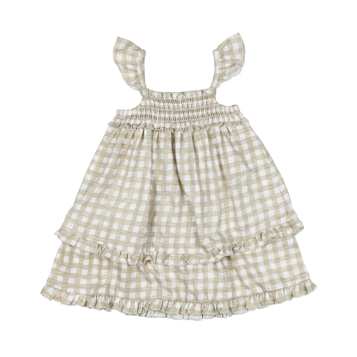 L'oved Baby - Organic Slub Jersey Smocked Summer Dress - Pitter Patter Boutique