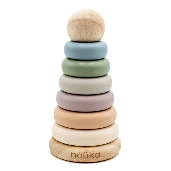 Noüka - Wood & Silicone Stacker