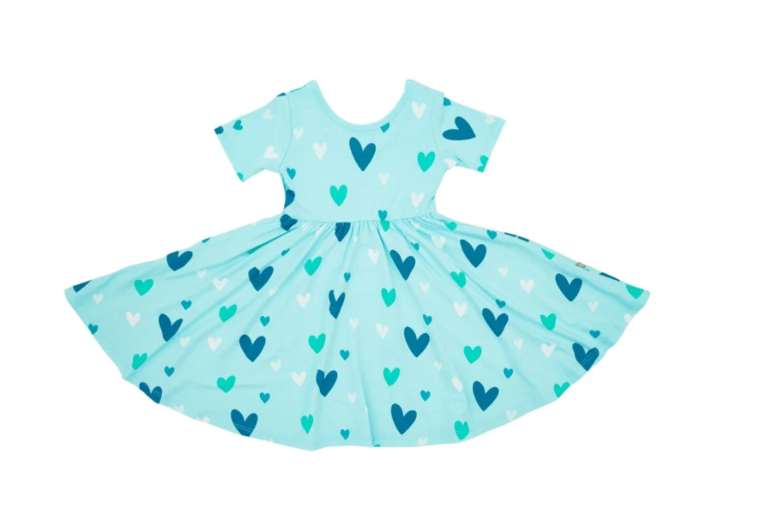 Kyte Baby - Short Sleeve Bamboo Twirl Dress (Size 12-18m to 3T)
