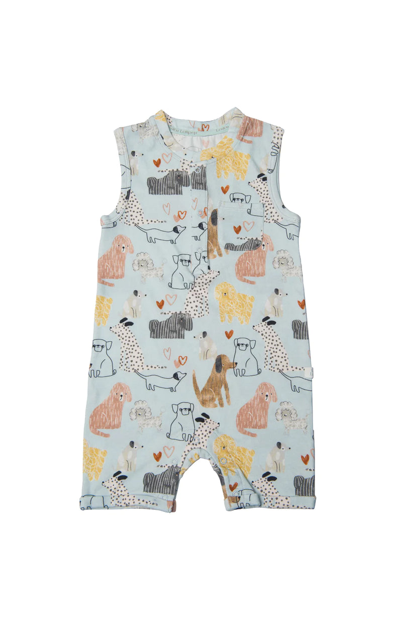 Loulou Lollipop Honey Puppies Short Romper 