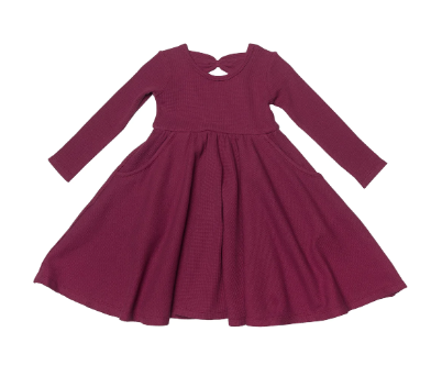 Loulou Lollipop - Waffle Skater Dress - Pitter Patter Boutique