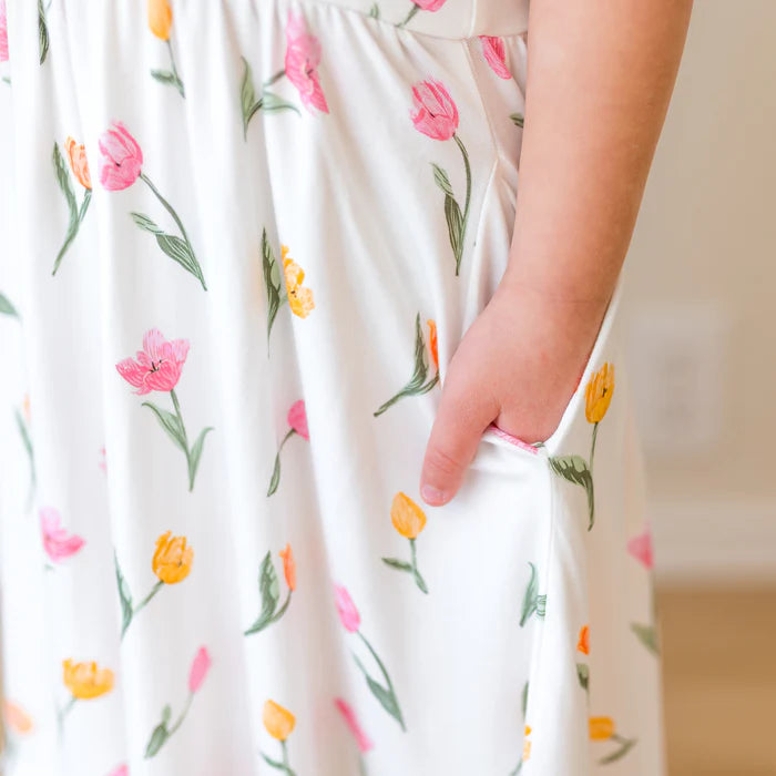 Kyte Baby - Puff Sleeve Bamboo Twirl Dress