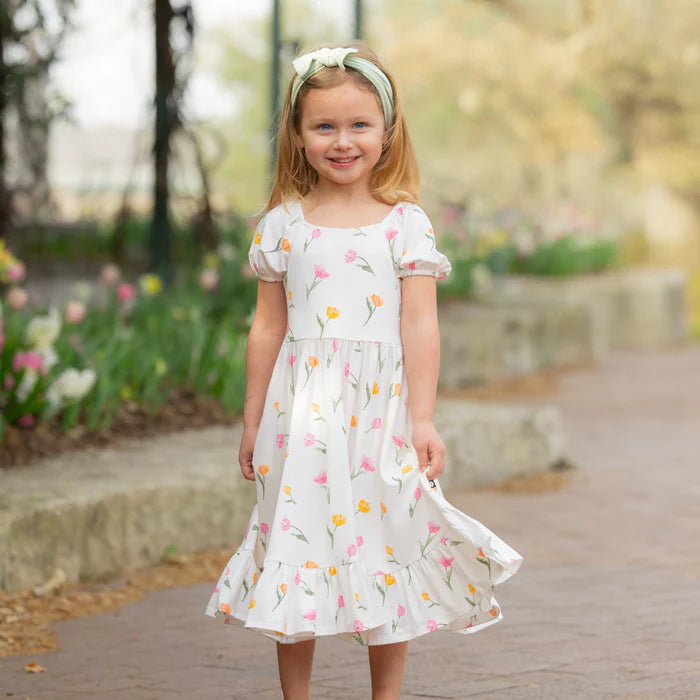Kyte Baby - Puff Sleeve Bamboo Twirl Dress