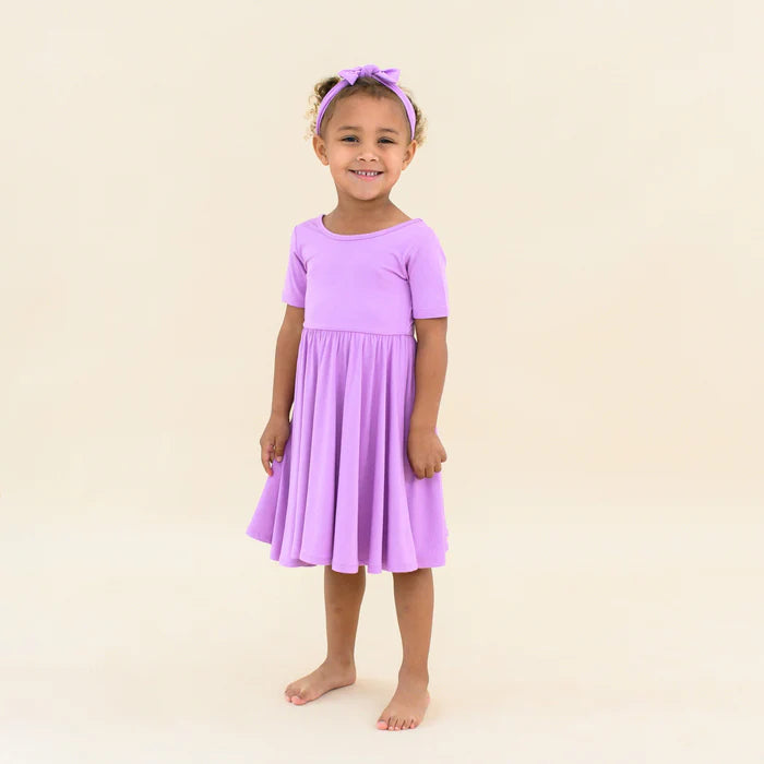 Kyte Baby - Short Sleeve Bamboo Twirl Dress (Size 4 &amp; 5T)