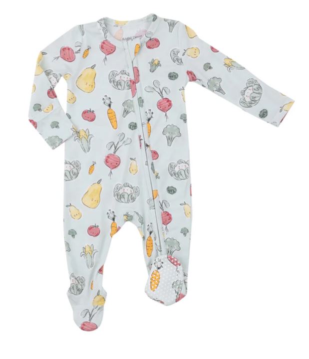 Angel Dear - Bamboo 2-Way Zippered Footies - Newborn & 0-3m