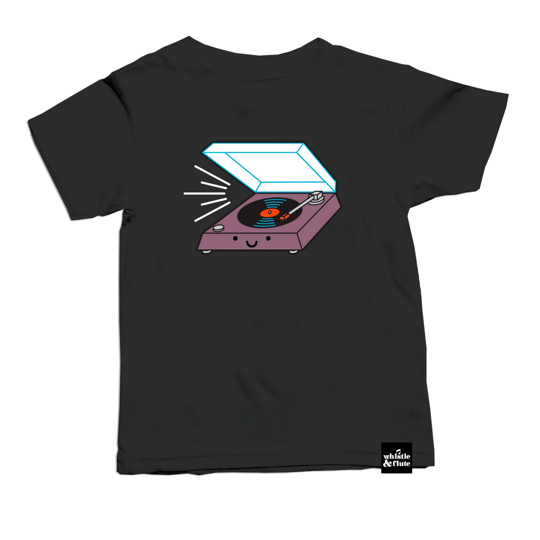 Whistle & Flute - Kawaii Record Player T-Shirt