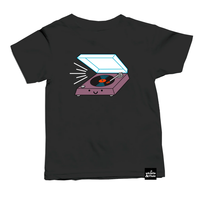 Whistle & Flute - Kawaii Record Player T-Shirt