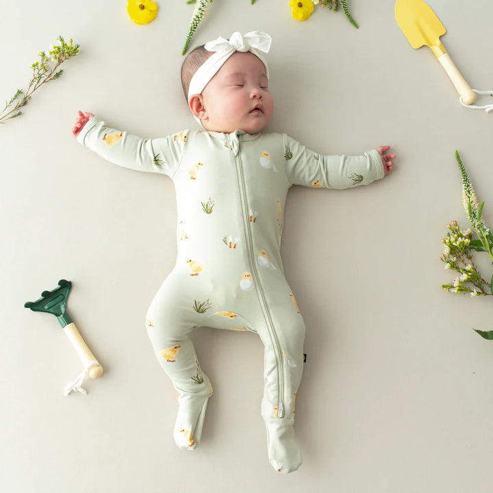 Kyte Baby - Newborn Bamboo Zippered Footie