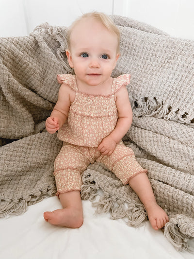 L'oved Baby - Organic Muslin Sleeveless Romper - Pitter Patter Boutique