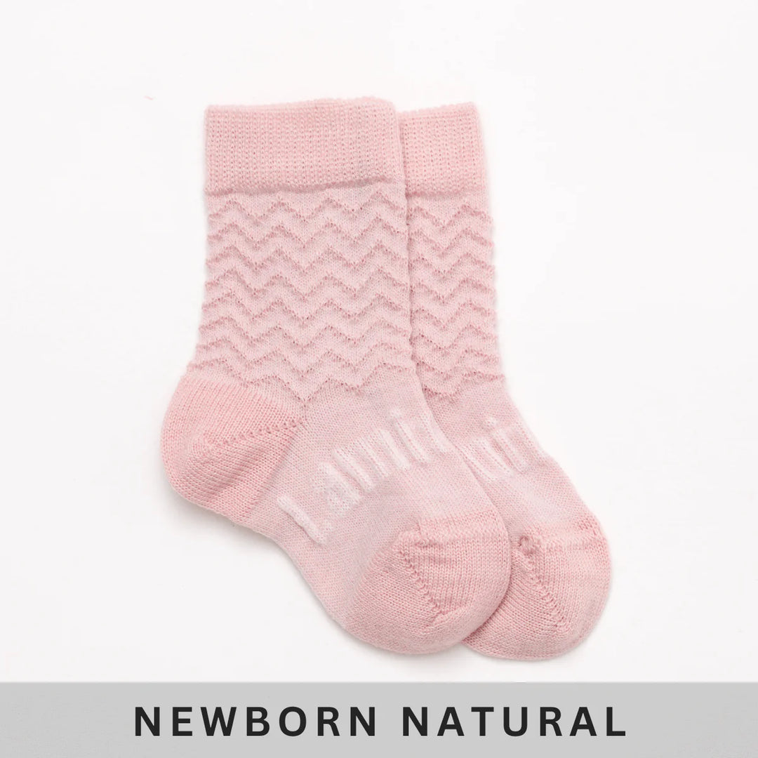 Lamington - Merino Wool Crew Cut Baby Socks (Newborn to 2 Years)