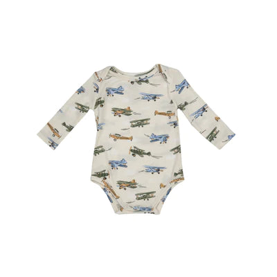 Angel Dear - Long Sleeve Bamboo Bodysuit - Pitter Patter Boutique