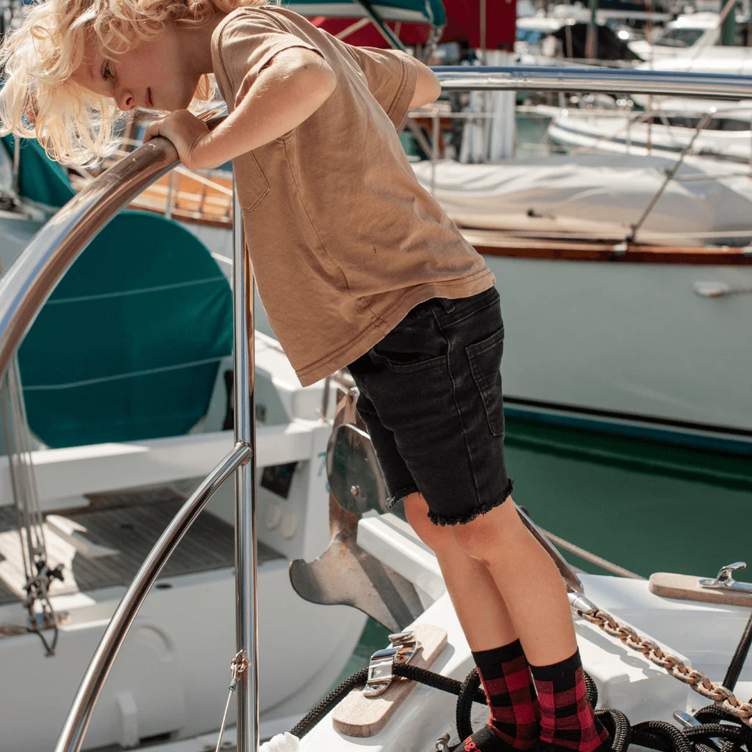 Lamington - Merino Wool Crew Cut Kids Socks