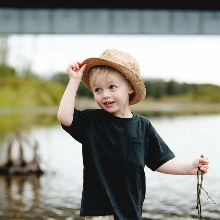 Calikids - Fedora Flexi Straw Hat
