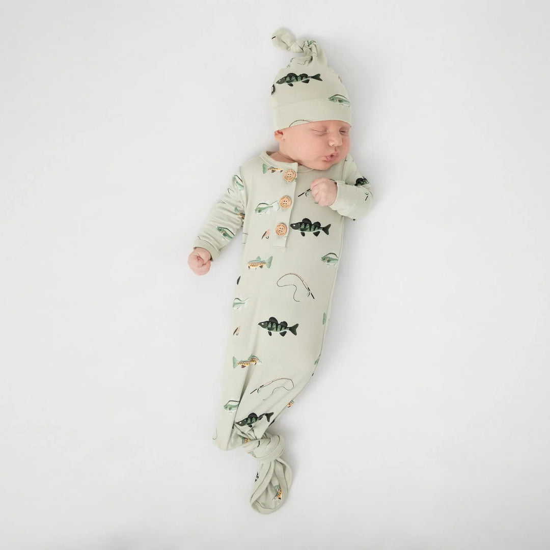 Kyte Baby - Bamboo Knotted Gown with Hat Set