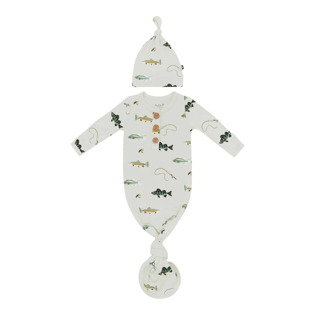Kyte Baby - Bamboo Knotted Gown with Hat Set