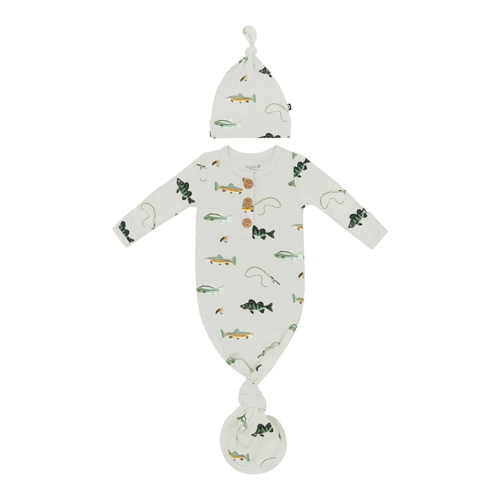 Kyte Baby - Bamboo Knotted Gown with Hat Set