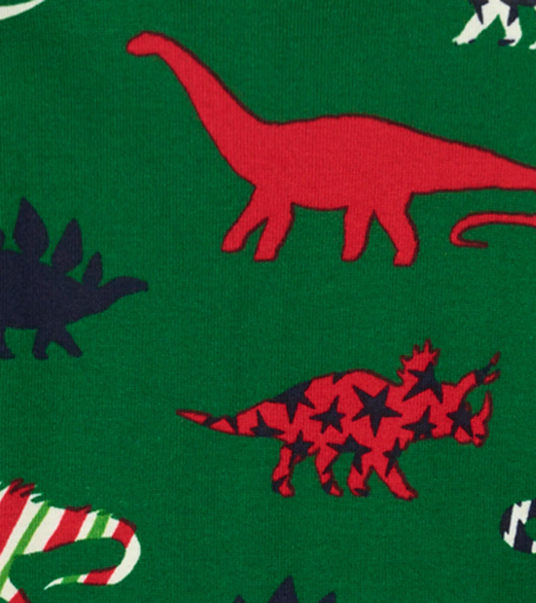 Hatley - Festive Dinos Organic Cotton Pajama Set - Pitter Patter Boutique