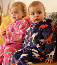 Hatley - T-Rex Fleece Baby Bundler - Pitter Patter Boutique