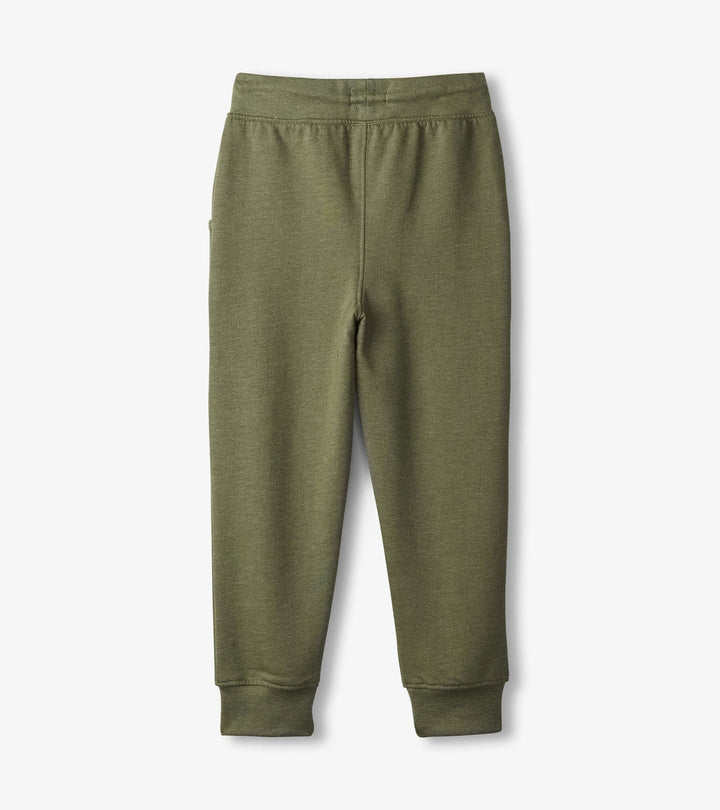 Hatley - Green Melange Slim Fit Joggers - Pitter Patter Boutique