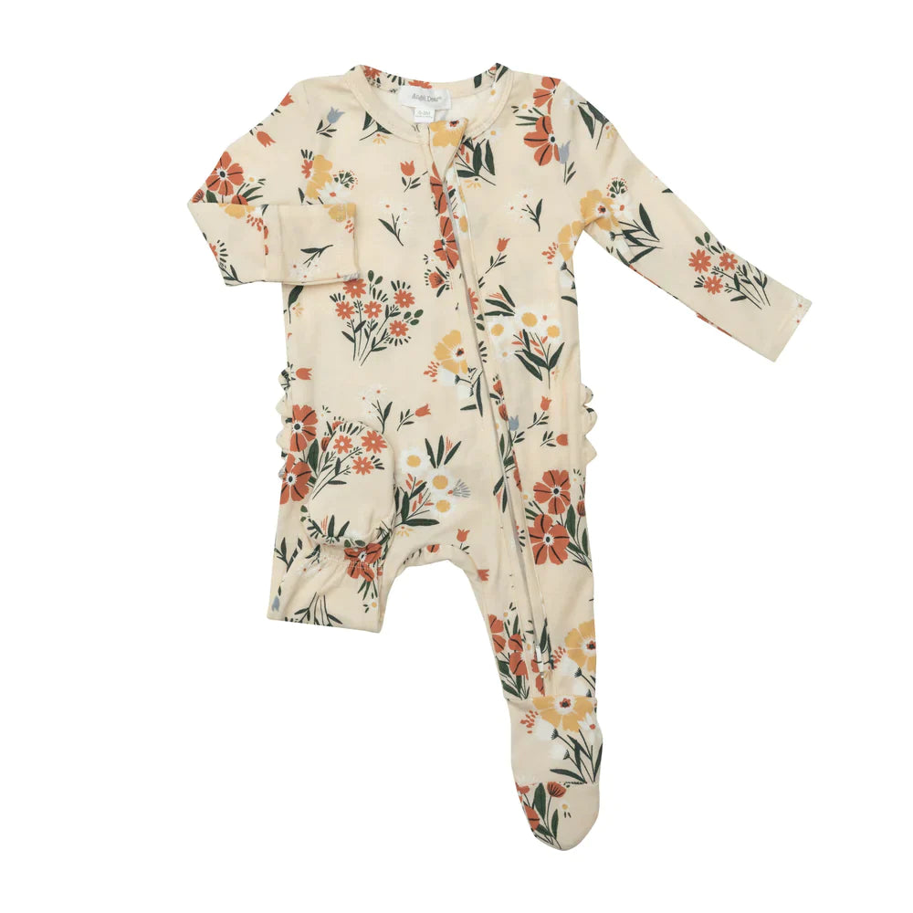 Angel Dear - 3-6M Bamboo 2-Way Zippered Footie - Pitter Patter Boutique