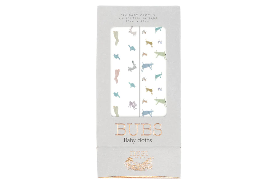 Nest Designs - 6 Pack Baby Washcloths - Pitter Patter Boutique